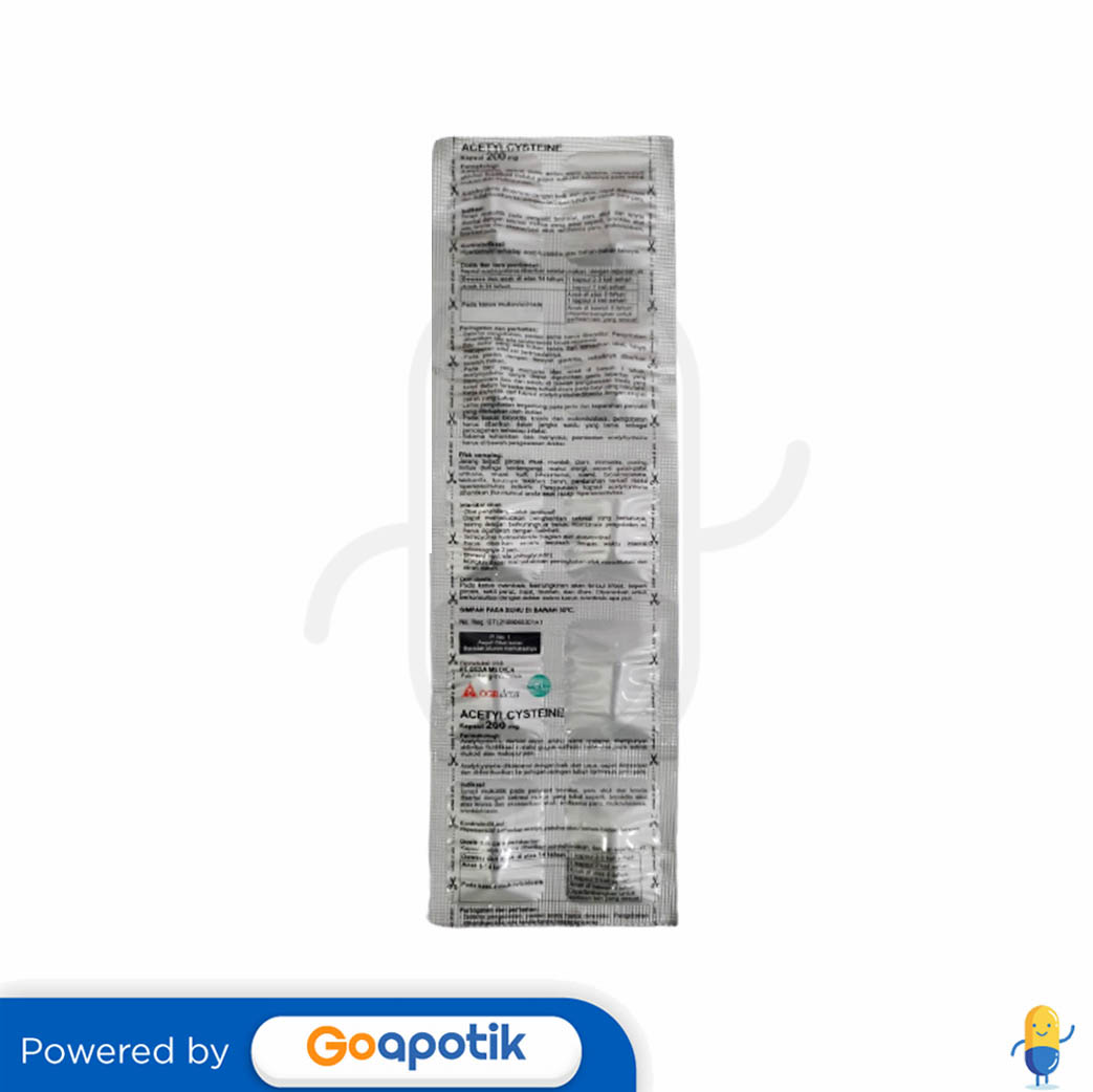 ACETYLCYSTEINE OGB DEXA MEDICA 200 MG KAPSUL PENGENCER DAHAK