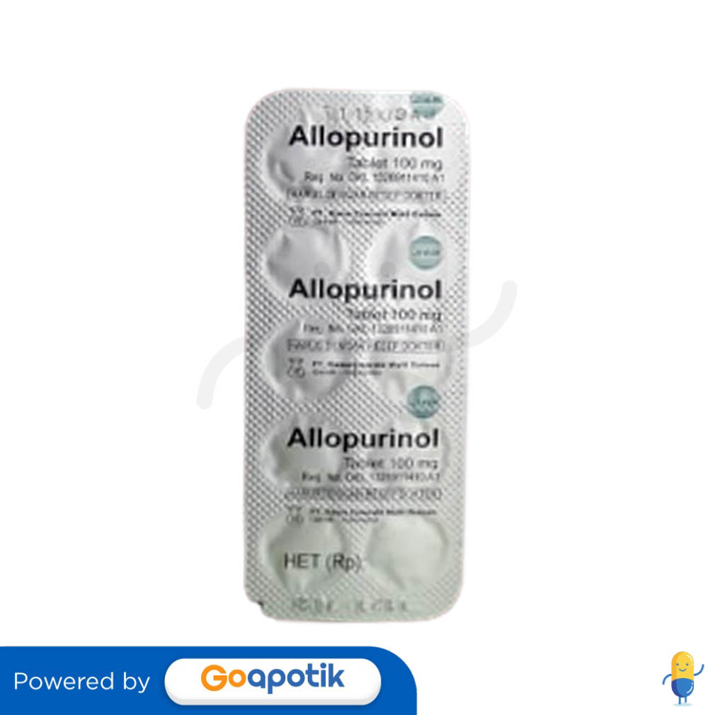 ALLOPURINOL RAMA 100 MG TABLET Kegunaan Efek Samping Dosis Dan