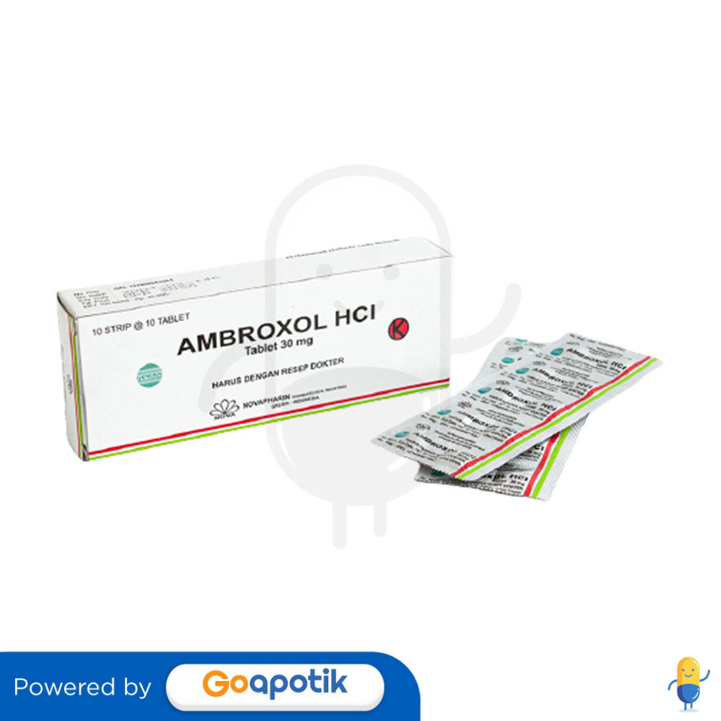 Ambroxol Novapharin Mg Strip Tablet Kegunaan Efek Samping