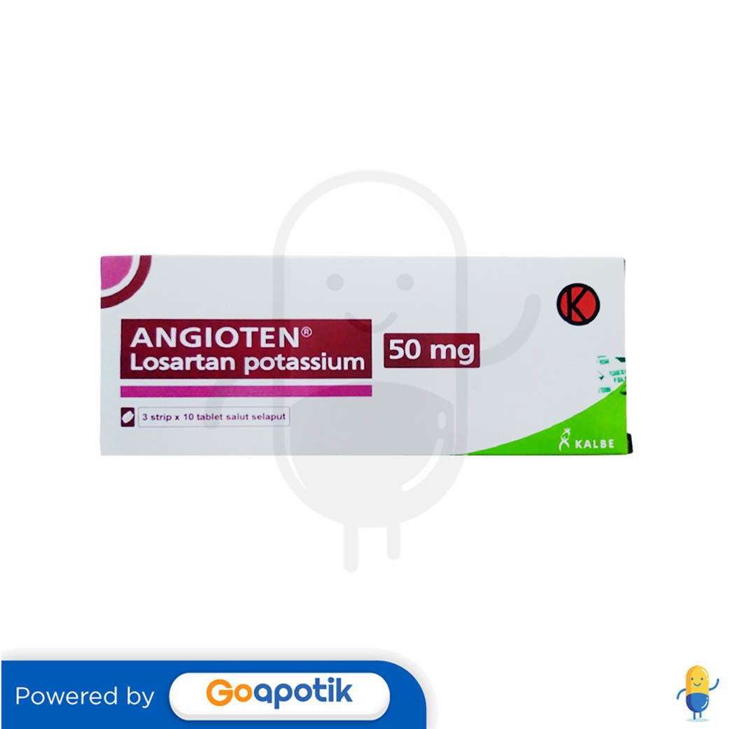 Angioten Mg Box Tablet Kegunaan Efek Samping Dosis Dan Aturan