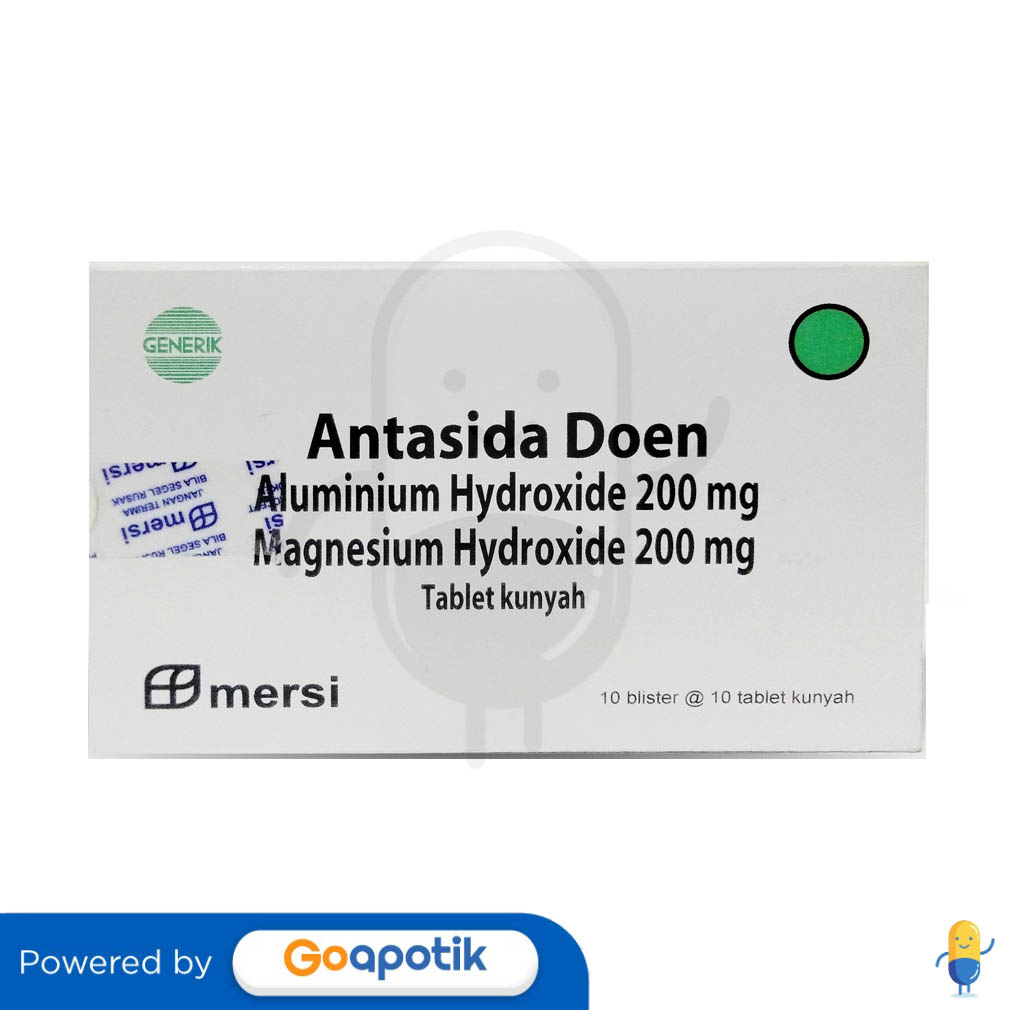 ANTASIDA DOEN MERSIFARMA BOX 100 TABLET Kegunaan Efek Samping Dosis