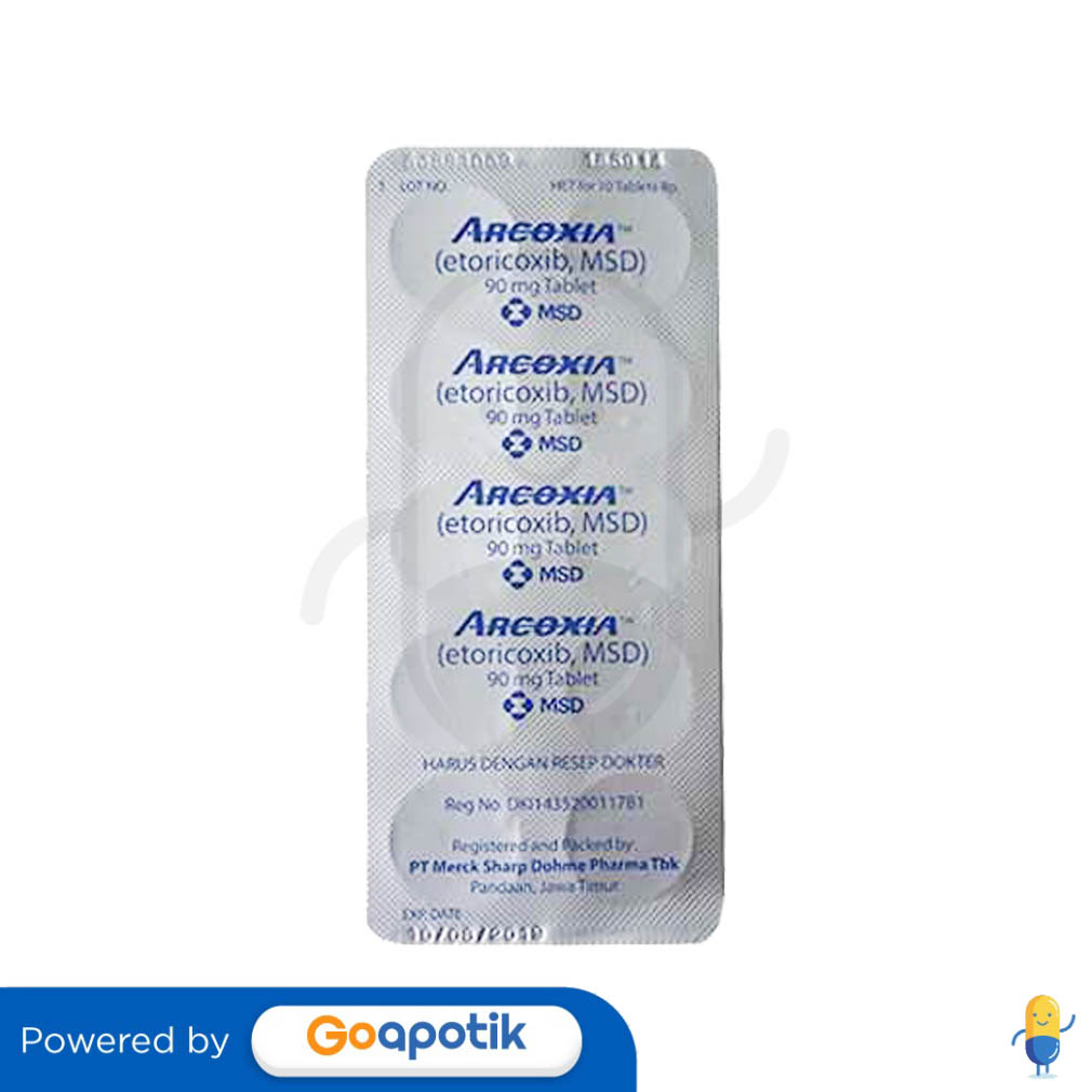 ARCOXIA 90 MG TABLET Kegunaan Efek Samping Dosis Dan Aturan Pakai