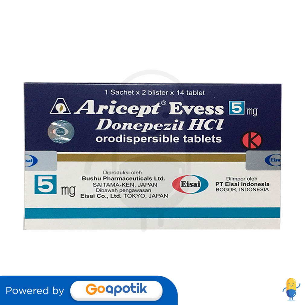 ARICEPT EVESS 5 MG BOX 28 TABLET Kegunaan Efek Samping Dosis Dan