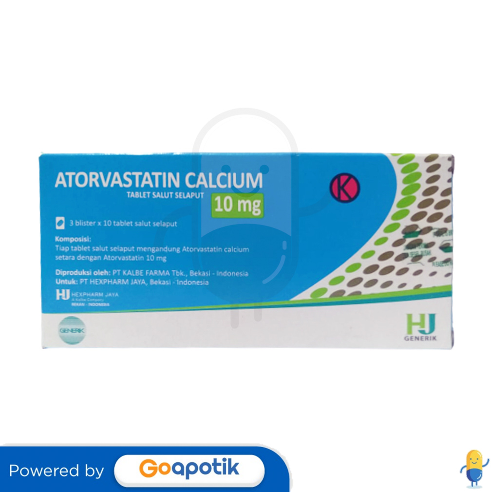 Atorvastatin Hexpharm Mg Box Tablet Kegunaan Efek Samping