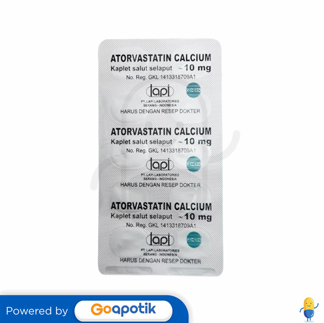 Atorvastatin Calcium Lapi Mg Kaplet Kegunaan Efek Samping Dosis