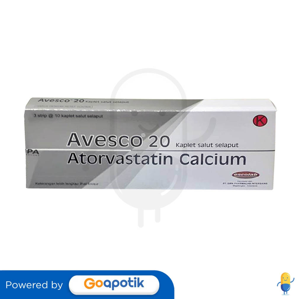 AVESCO 20 MG BOX 30 KAPLET Kegunaan Efek Samping Dosis Dan Aturan Pakai