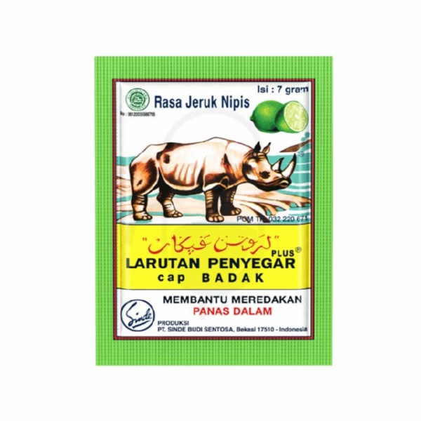 CAP BADAK LARUTAN PENYEGAR PLUS RASA JERUK NIPIS 7 GRAM SACHET