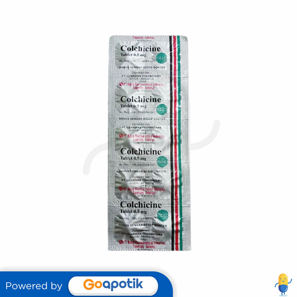 Colchicine Nulab Mg Strip Tablet Kegunaan Efek Samping Dosis