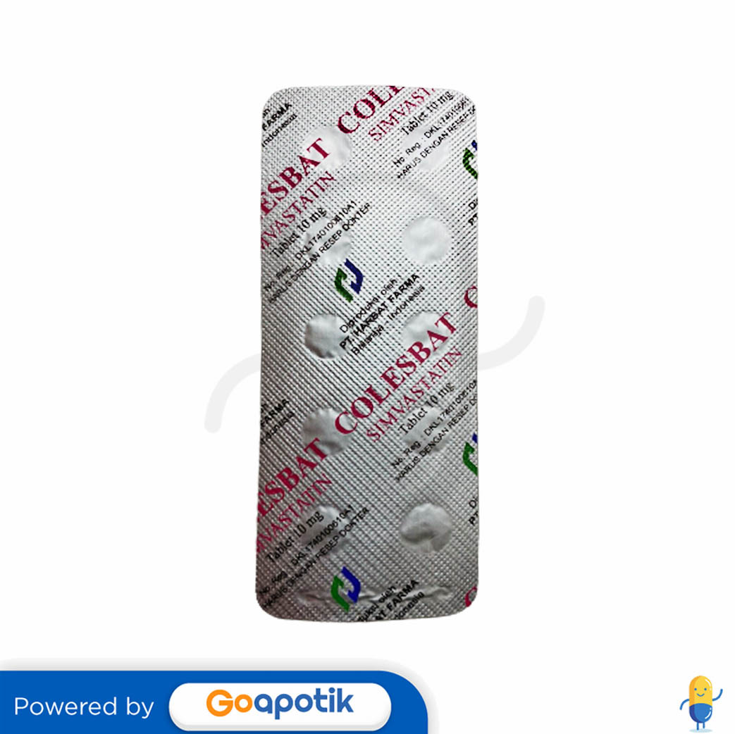 COLESBAT 10 MG BLISTER 10 TABLET Kegunaan Efek Samping Dosis Dan