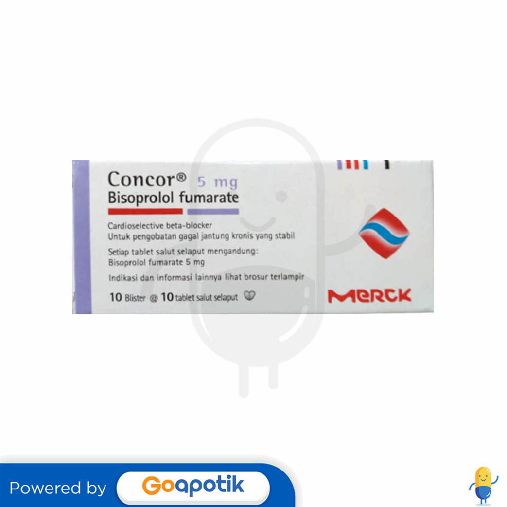 Concor Mg Box Tablet Kegunaan Efek Samping Dosis Dan Aturan Pakai