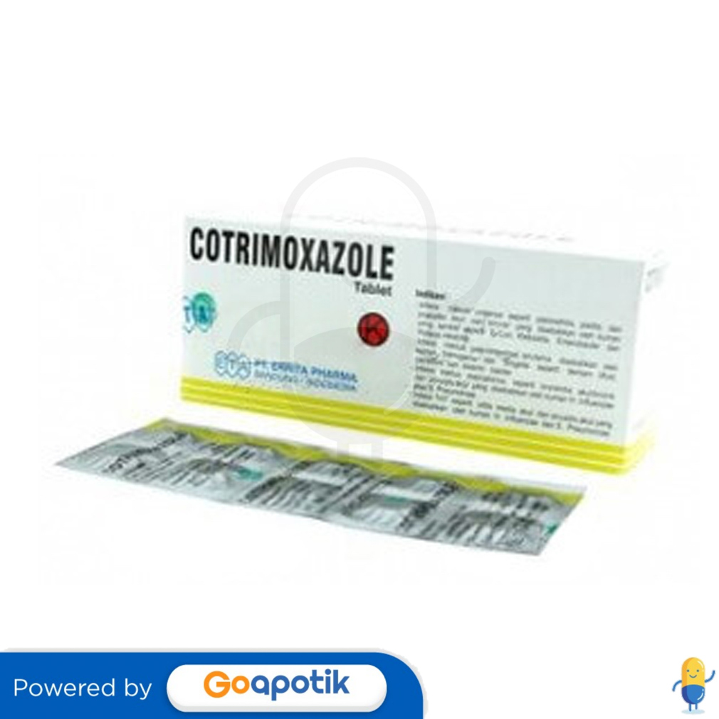 COTRIMOXAZOLE ERRITA 480 MG STRIP 10 KAPLET Kegunaan Efek Samping