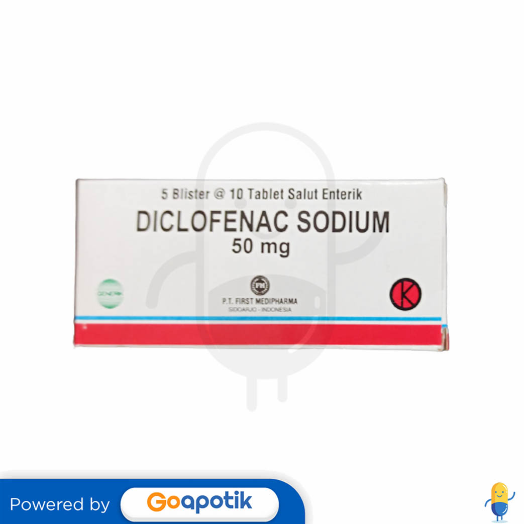 DICLOFENAC SODIUM FIRST MEDIFARMA 50 MG BOX 50 TABLET Kegunaan Efek