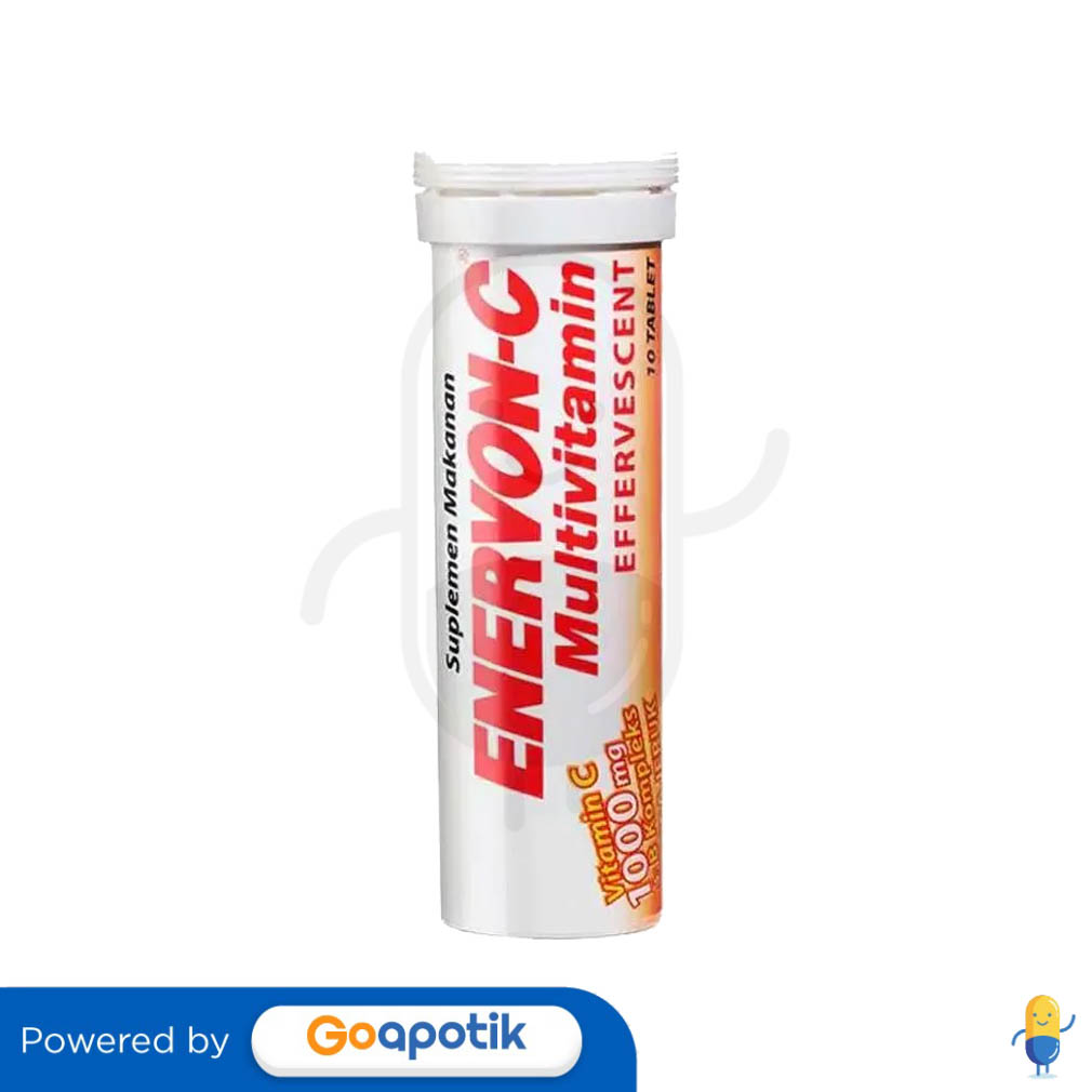 ENERVON C TUBE 10 TABLET EFFERVESCENT Kegunaan Efek Samping Dosis