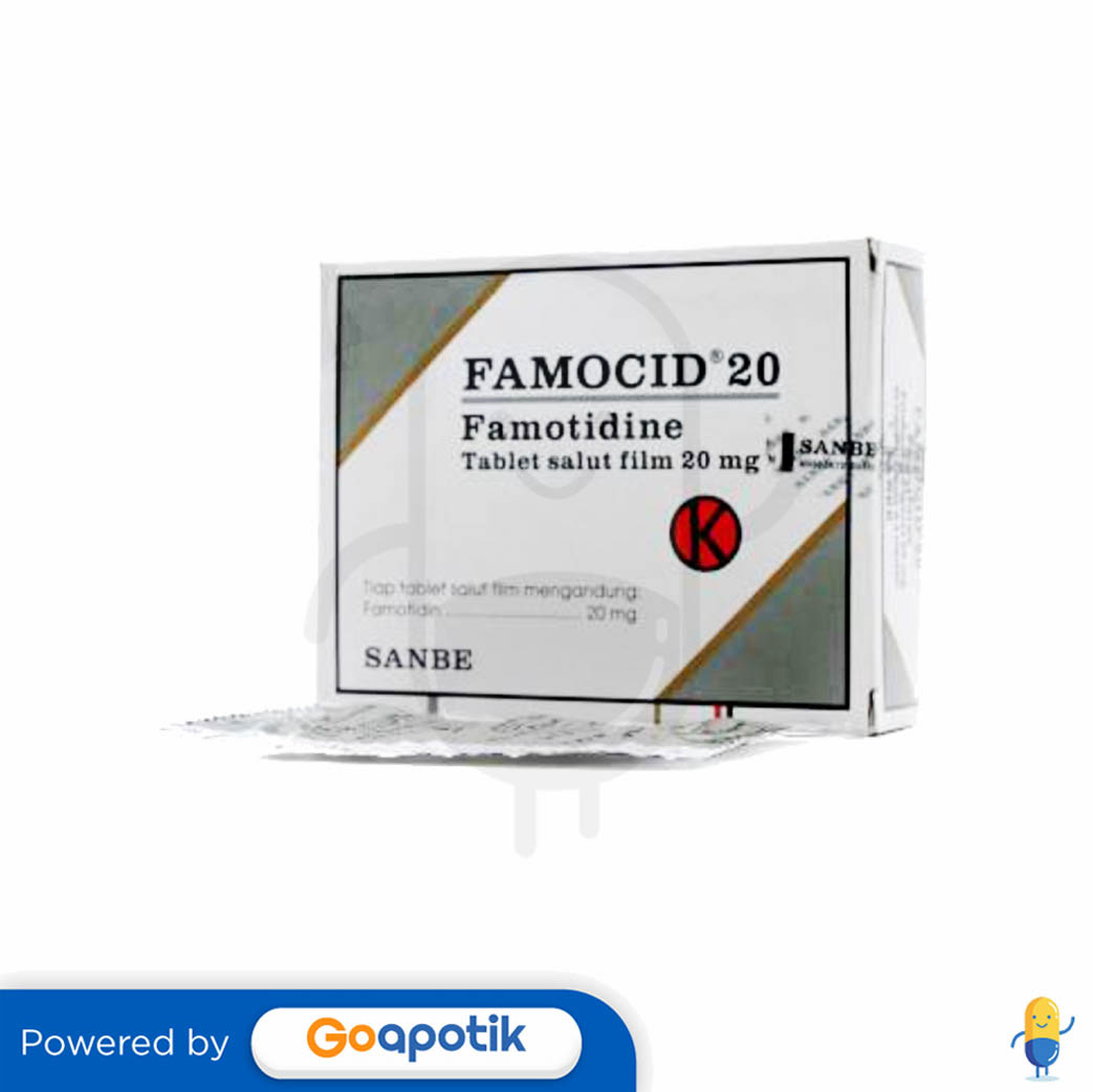 FAMOCID 20 MG BOX 30 TABLET Kegunaan Efek Samping Dosis Dan Aturan