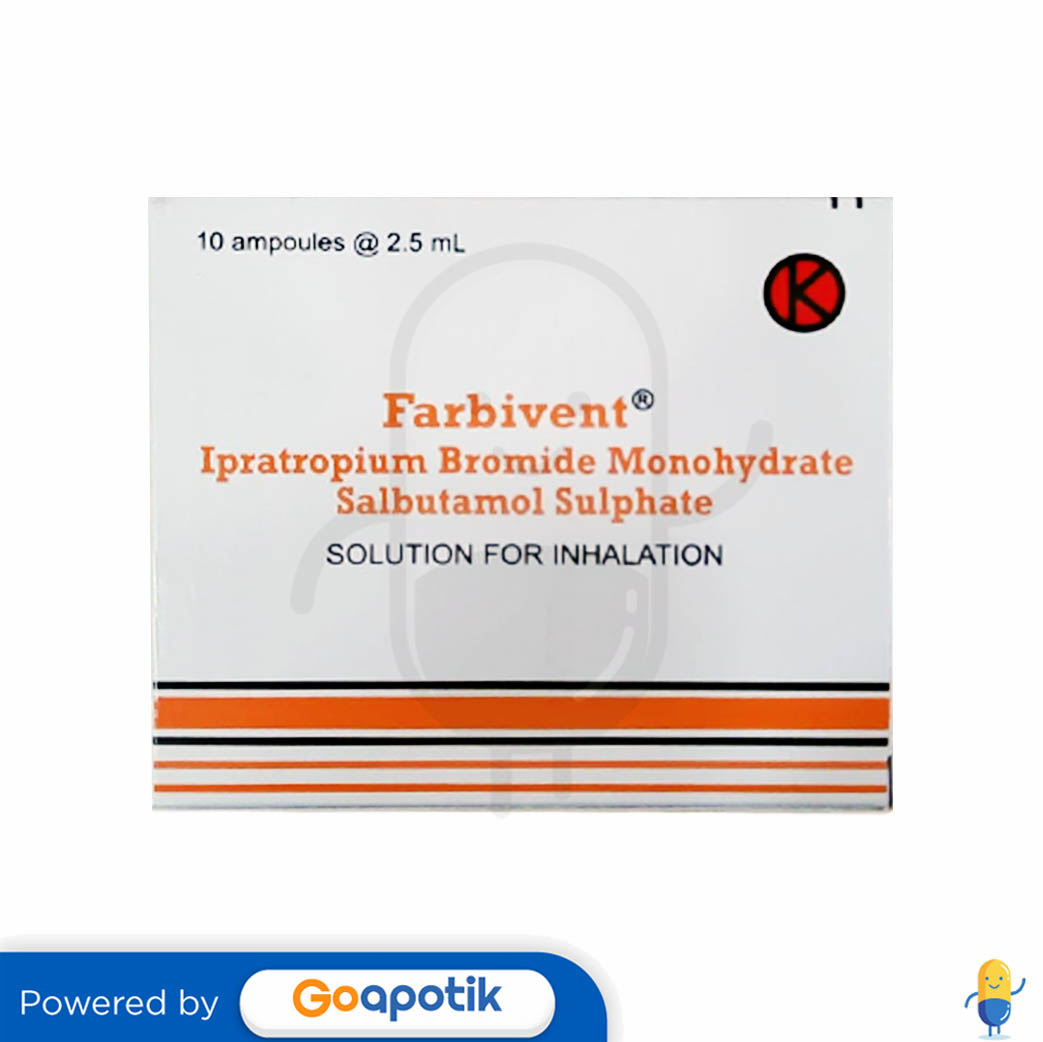 FARBIVENT CAIRAN INHALASI 2 5 ML BOX 10 AMPUL Kegunaan Efek Samping