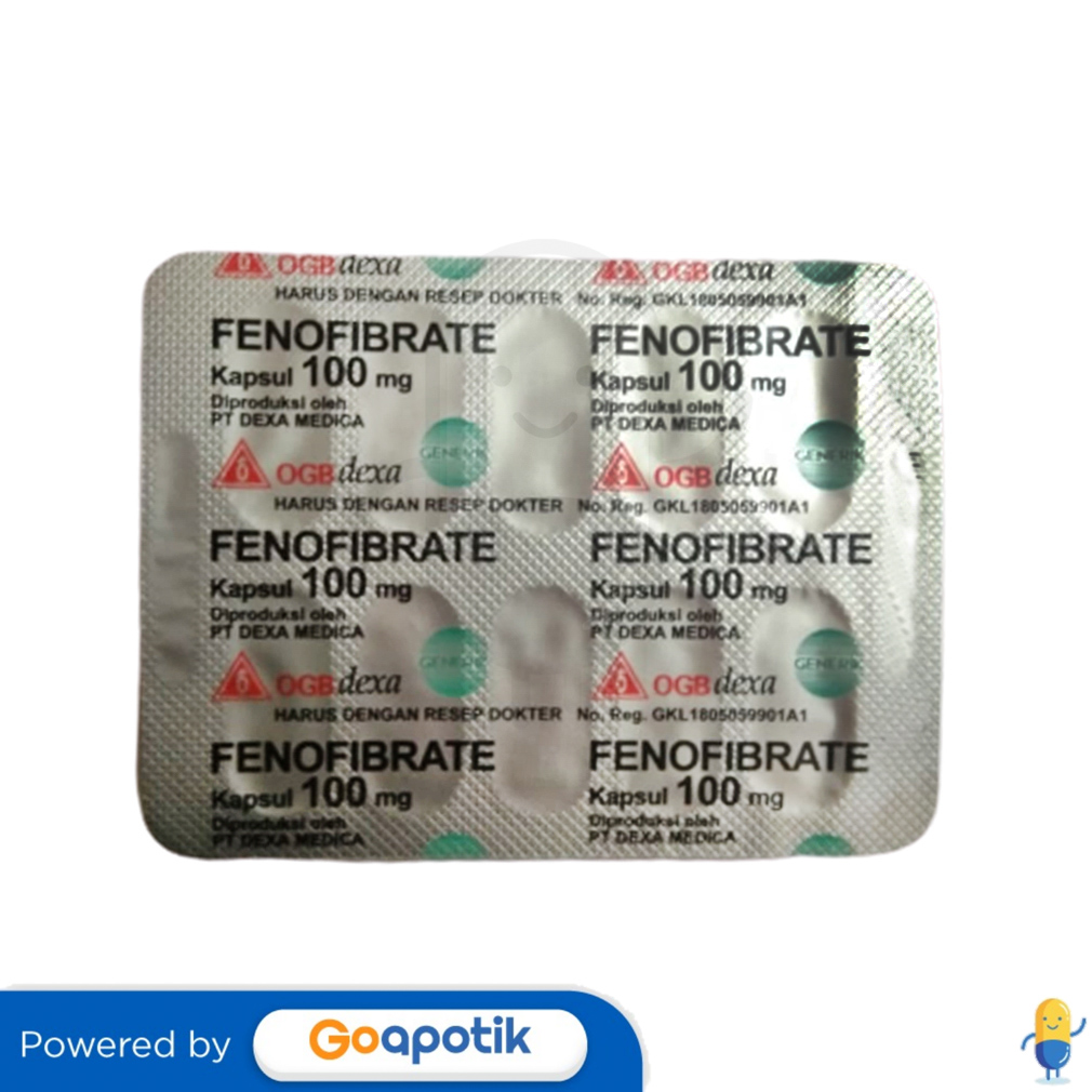 Ulasan Produk FENOFIBRATE OGB DEXA MEDICA 100 MG KAPSUL KOLESTEROL