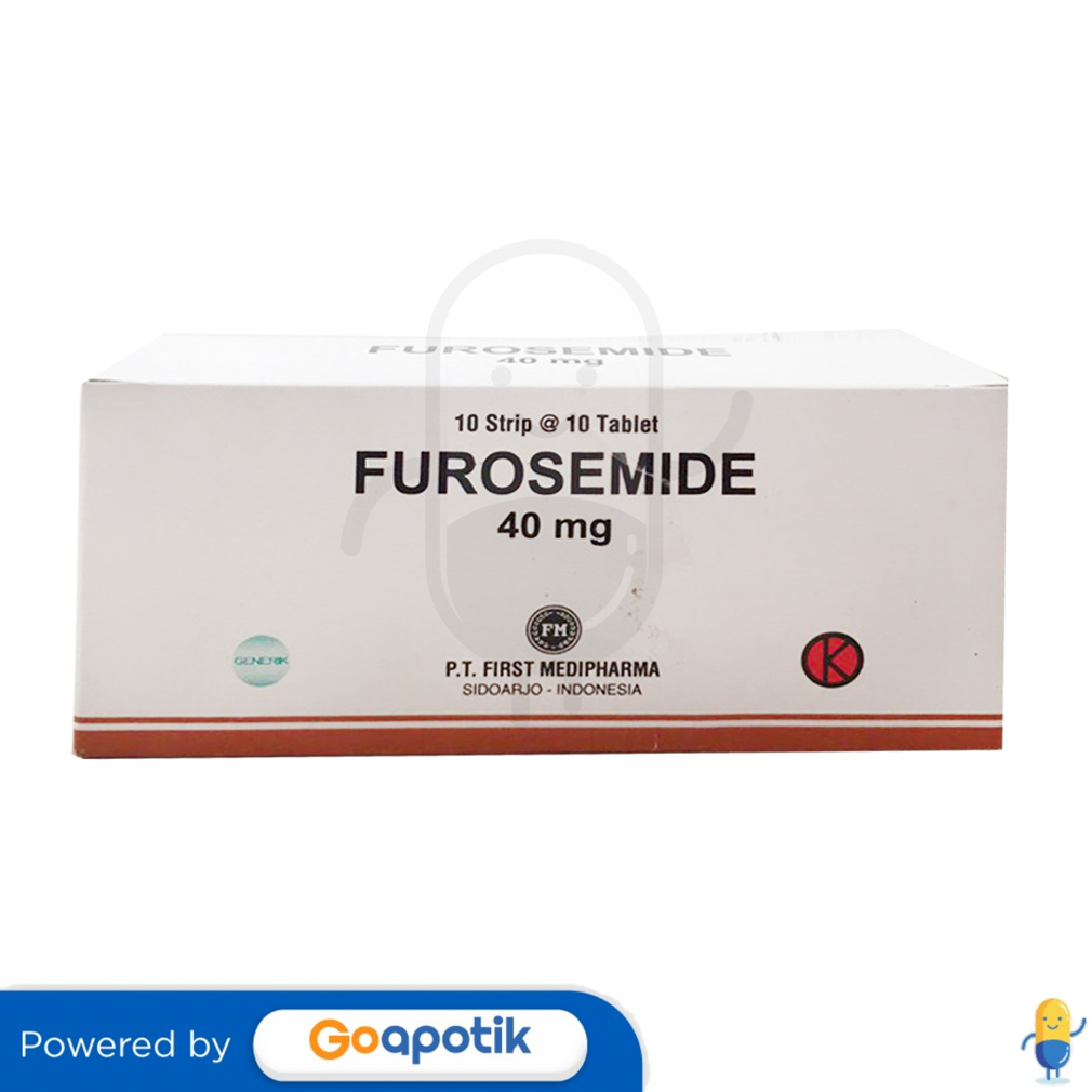 Ulasan Produk FUROSEMIDE FIRST MEDIFARMA 40 MG BOX 100 TABLET