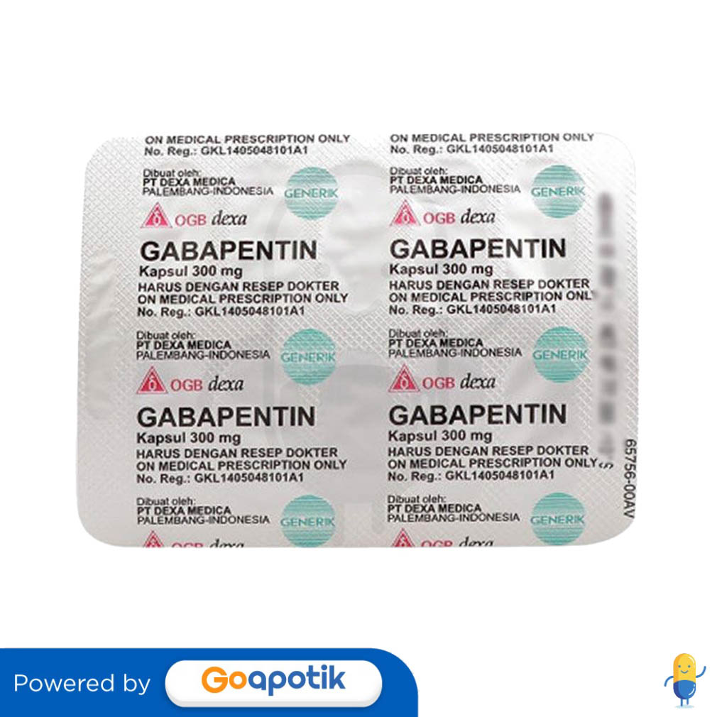 Ulasan Produk GABAPENTIN OGB DEXA MEDICA 300 MG STRIP 10 KAPSUL