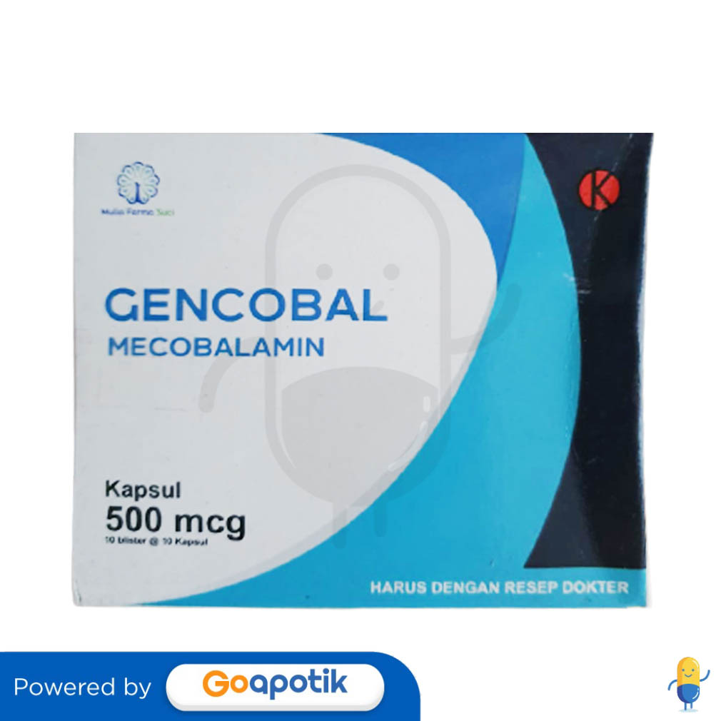 GENCOBAL 500 MCG BOX 100 KAPSUL Kegunaan Efek Samping Dosis Dan