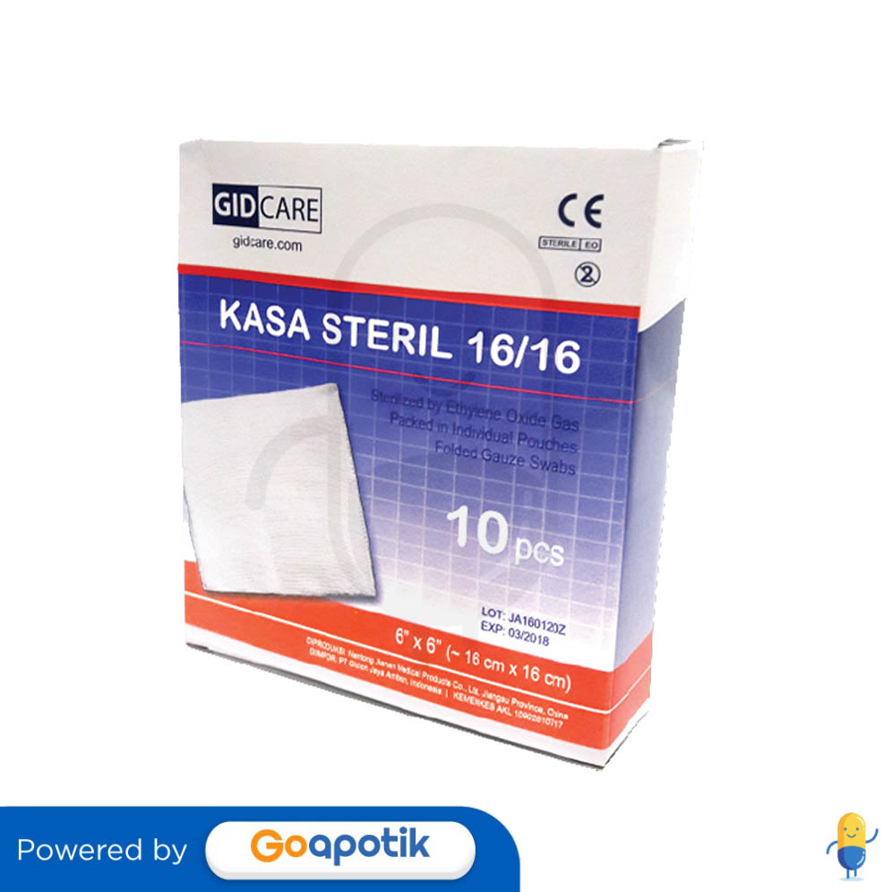 Gidcare Kasa Steril Cm X Cm Box Pcs Kegunaan Efek Samping