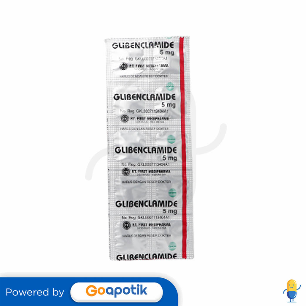 GLIBENCLAMIDE FIRST MEDIPHARMA 5 MG STRIP 10 KAPLET Kegunaan Efek