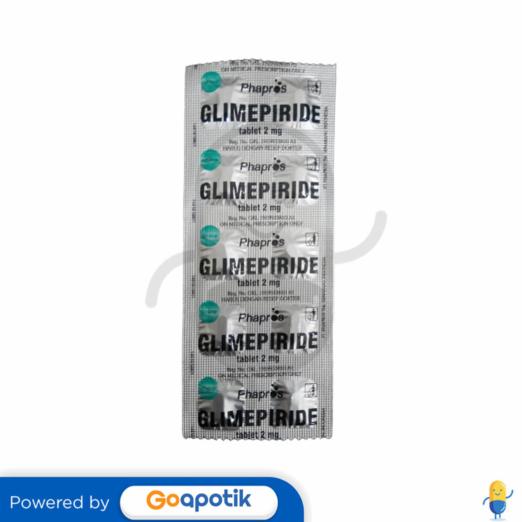 GLIMEPIRIDE PHAPROS 2 MG TABLET Kegunaan Efek Samping Dosis Dan