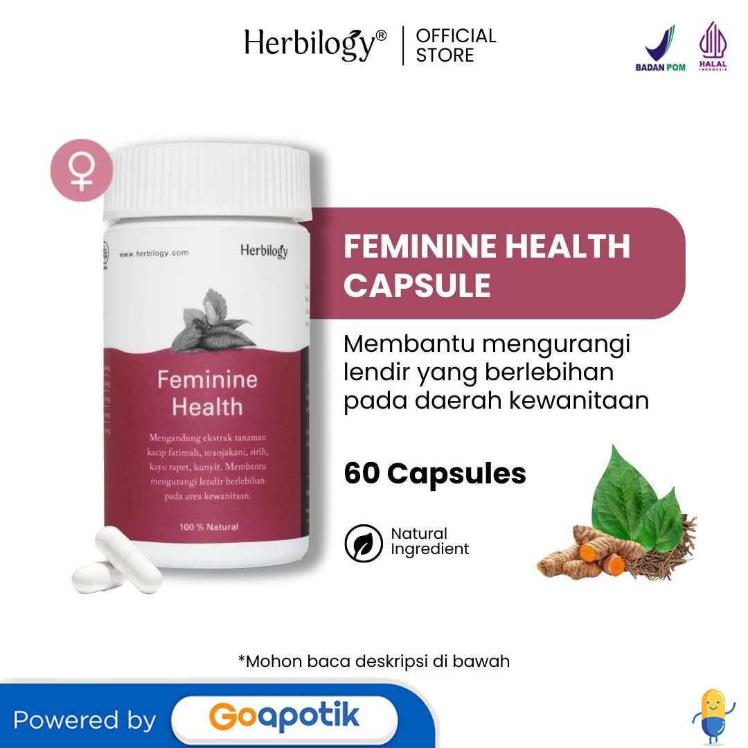 HERBILOGY FEMININE HEALTH BOTOL 60 KAPSUL Kegunaan Efek Samping