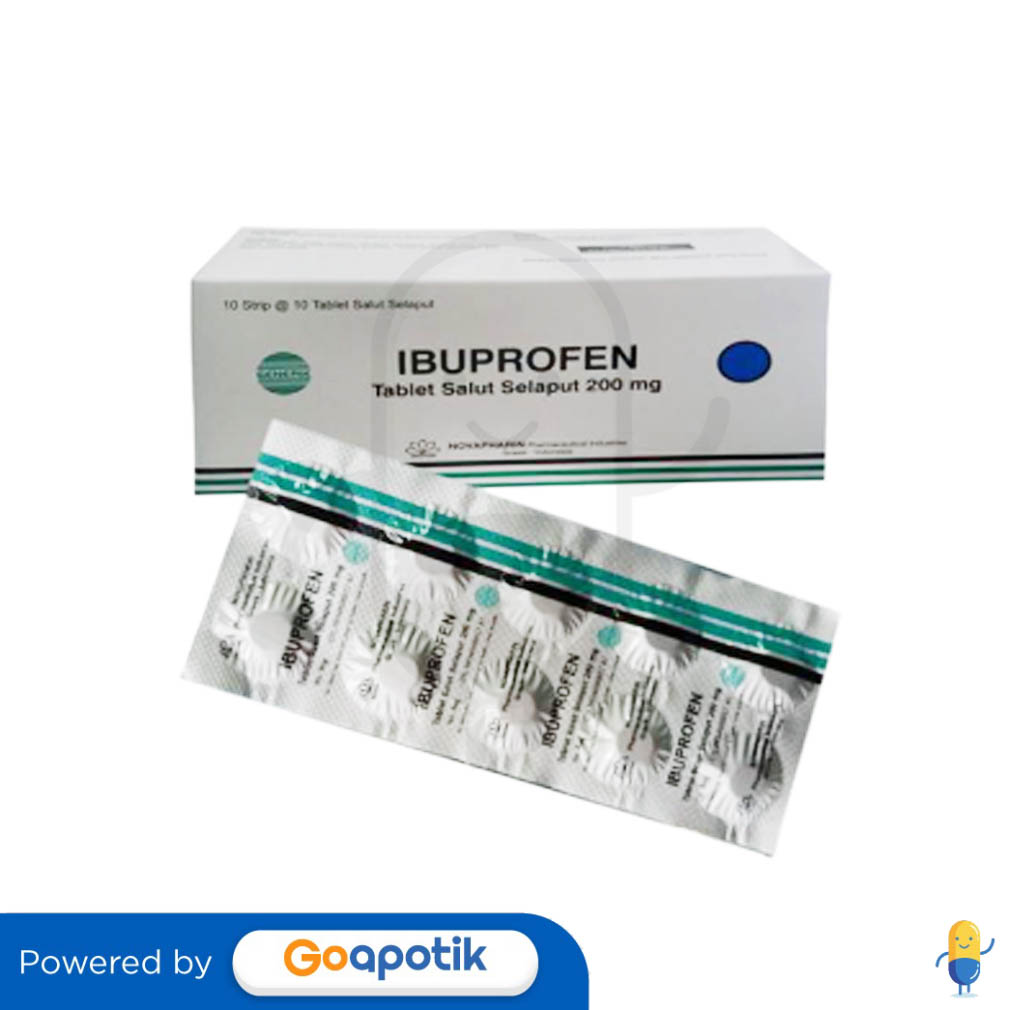 IBUPROFEN NOVAPHARIN 200 MG STRIP 10 TABLET Kegunaan Efek Samping