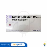 LANTUS 100 IU INJEKSI 3 ML BOX 5 SOLOSTAR Kegunaan Efek Samping