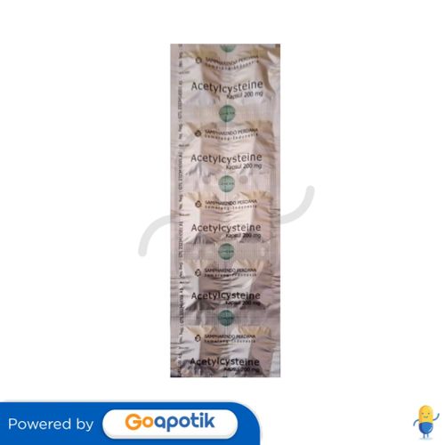 ACETYLCYSTEINE SAMPHARINDO 200 MG STRIP 10 KAPSUL Kegunaan Efek