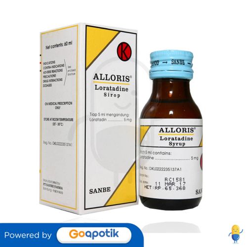 Alloris Ml Sirup Kegunaan Efek Samping Dosis Dan Aturan Pakai