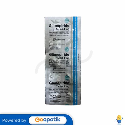 Glimepiride Indofarma Mg Strip Tablet Kegunaan Efek Samping