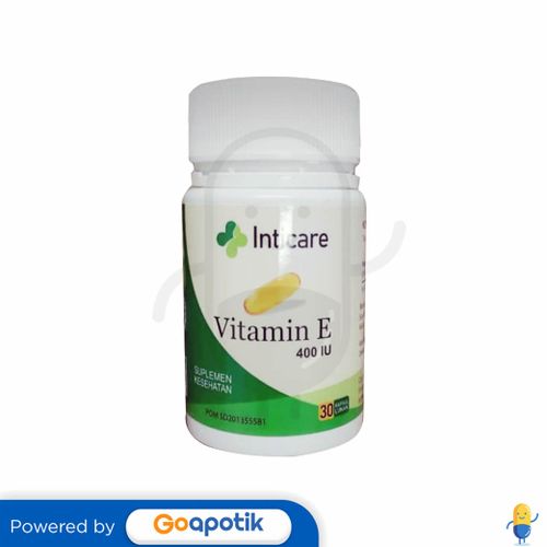 INTICARE VITAMIN E 400 IU BOTOL 30 KAPSUL Kegunaan Efek Samping