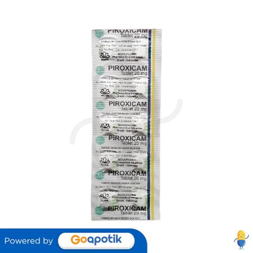 PIROXICAM NOVAPHARIN 20 MG STRIP 10 TABLET Kegunaan Efek Samping