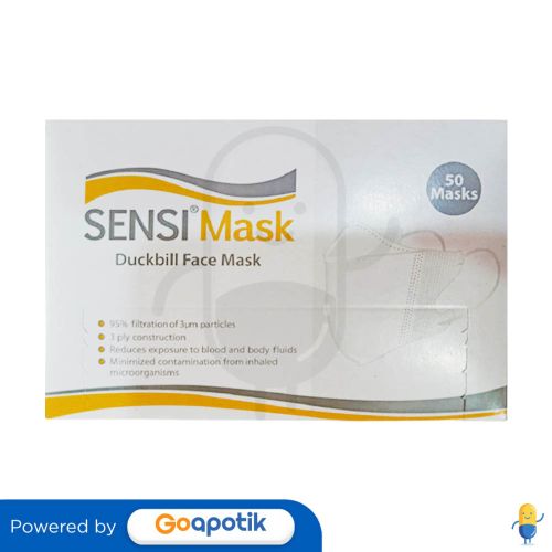 Sensimask Duckbill Face Mask Box Pcs Kegunaan Efek Samping Dosis