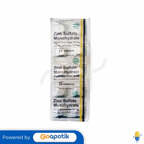 Zinc Indofarma Mg Tablet Kegunaan Efek Samping Dosis Dan Aturan