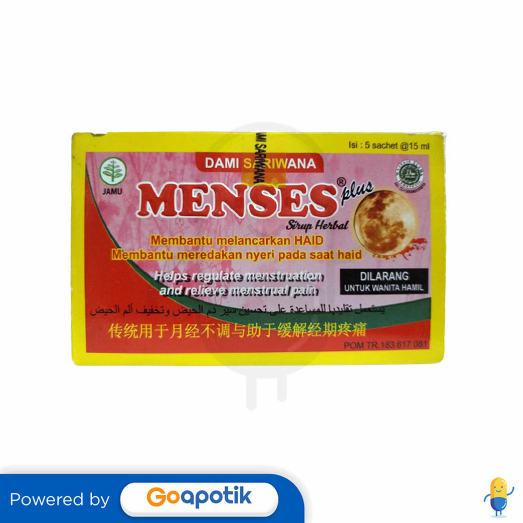 Menses Plus Sirup Herbal Ml Box Sachet Kegunaan Efek Samping