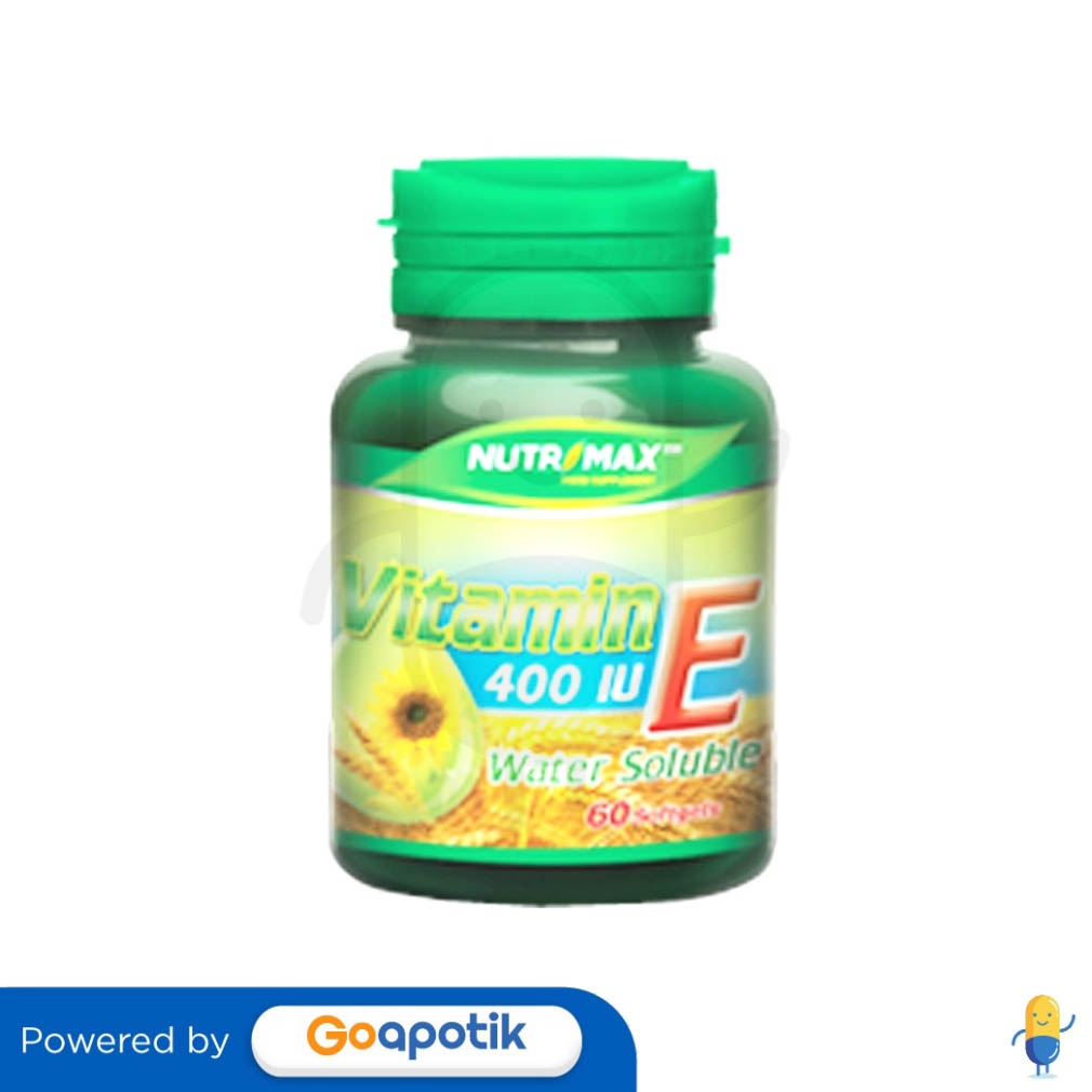 NUTRIMAX VITAMIN E 400 IU WATER SOLUBLE BOTOL 60 KAPSUL Kegunaan