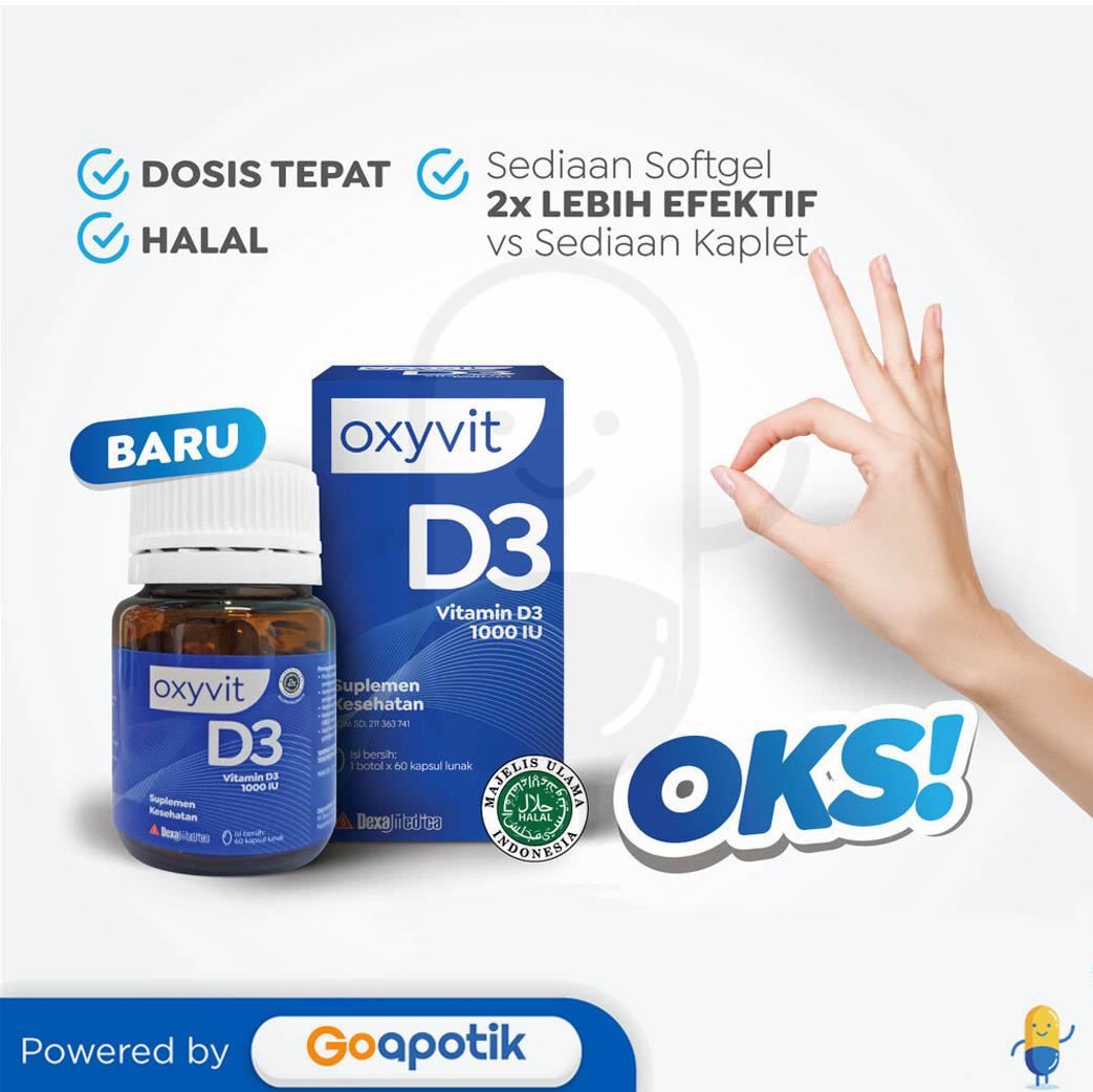 Oxyvit D Iu Botol Kapsul Vitamin D Kegunaan Efek Samping