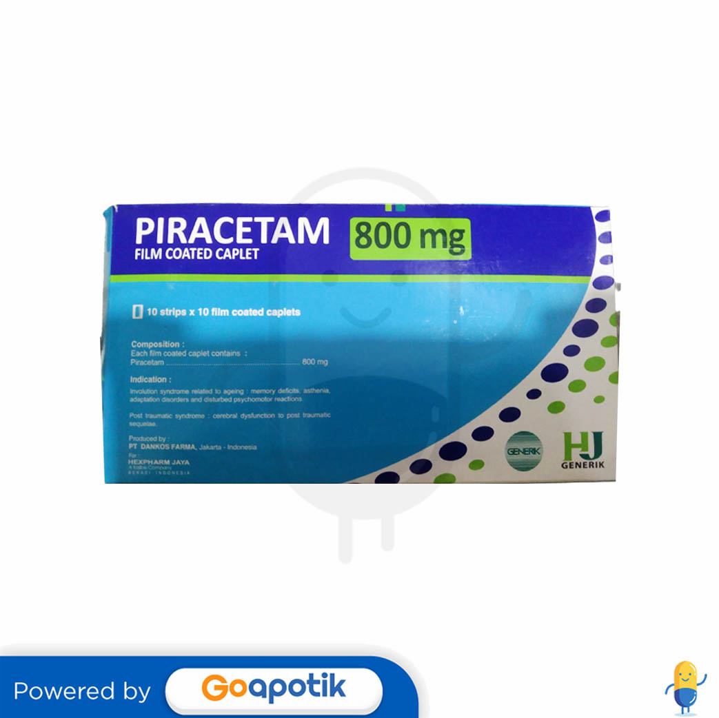 Piracetam Hexpharm Mg Box Kaplet Kegunaan Efek Samping