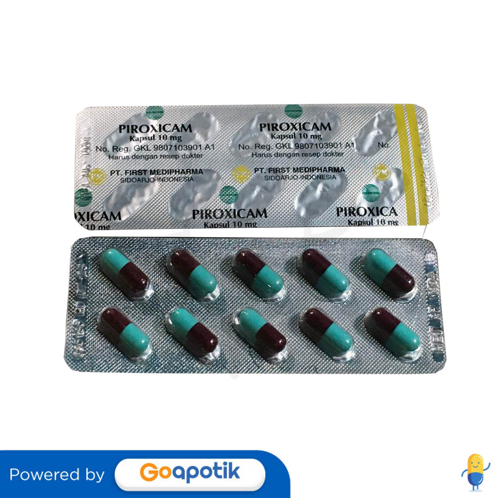 PIROXICAM FIRST MEDIFARMA 10 MG STRIP 10 KAPSUL Kegunaan Efek