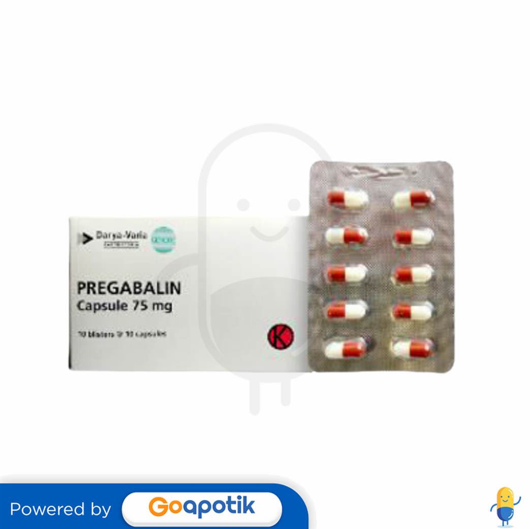 PREGABALIN DARYA VARIA 75 MG BOX 100 KAPSUL Kegunaan Efek Samping