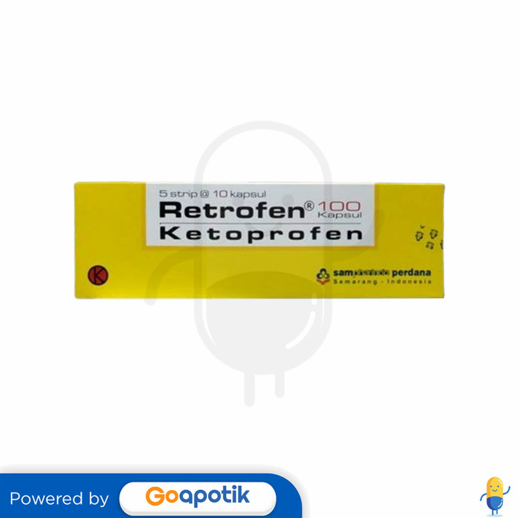 RETROFEN 100 MG BOX 50 KAPSUL Kegunaan Efek Samping Dosis Dan