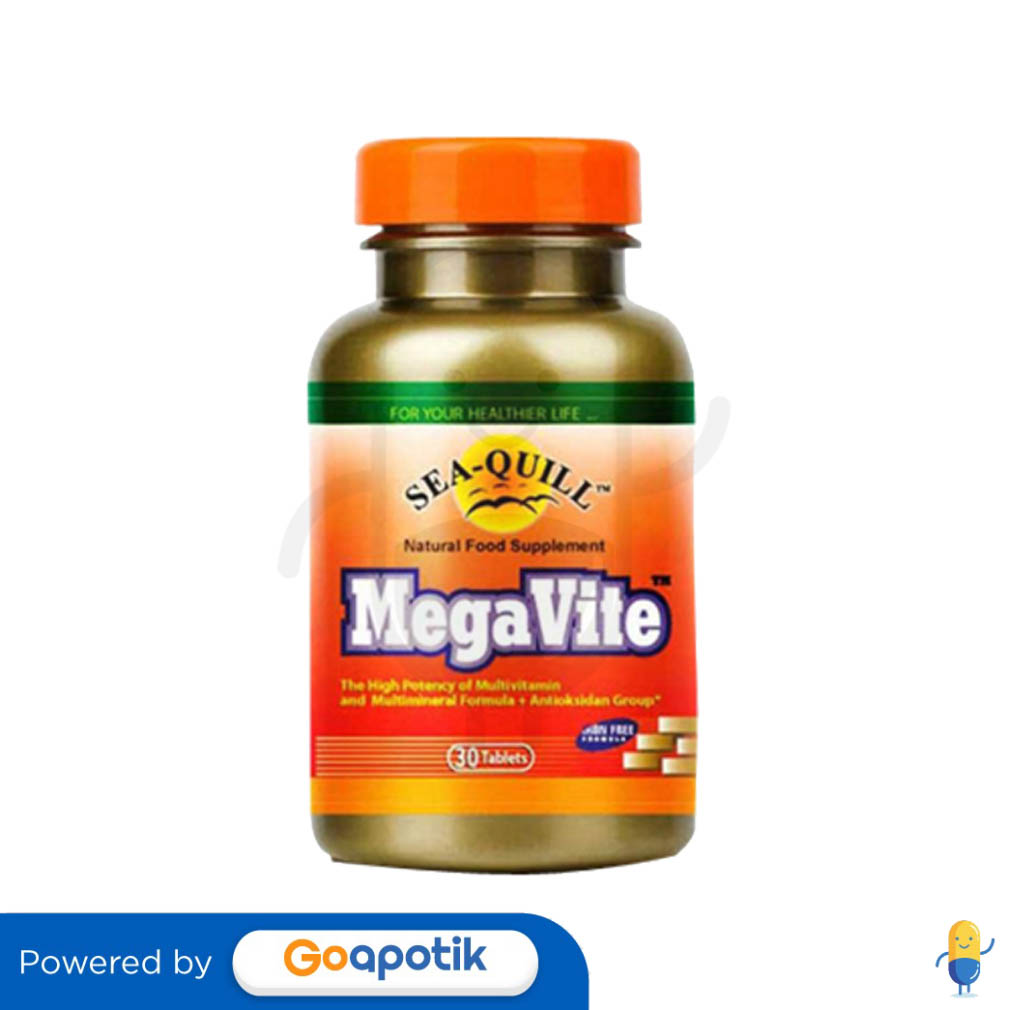 SEA QUILL MEGAVITE BOTOL 60 TABLET Kegunaan Efek Samping Dosis Dan