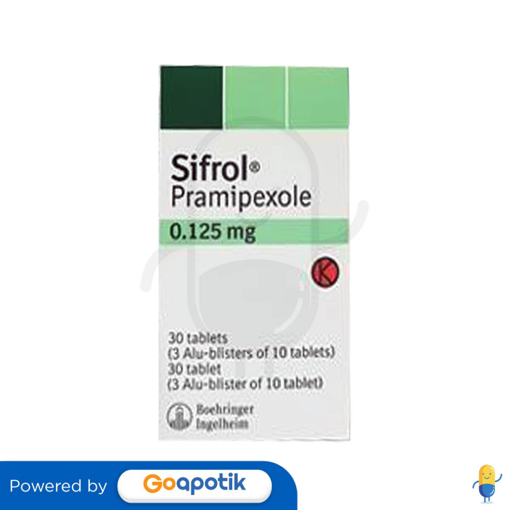 SIFROL 0 125 MG BOX 30 TABLET Kegunaan Efek Samping Dosis Dan