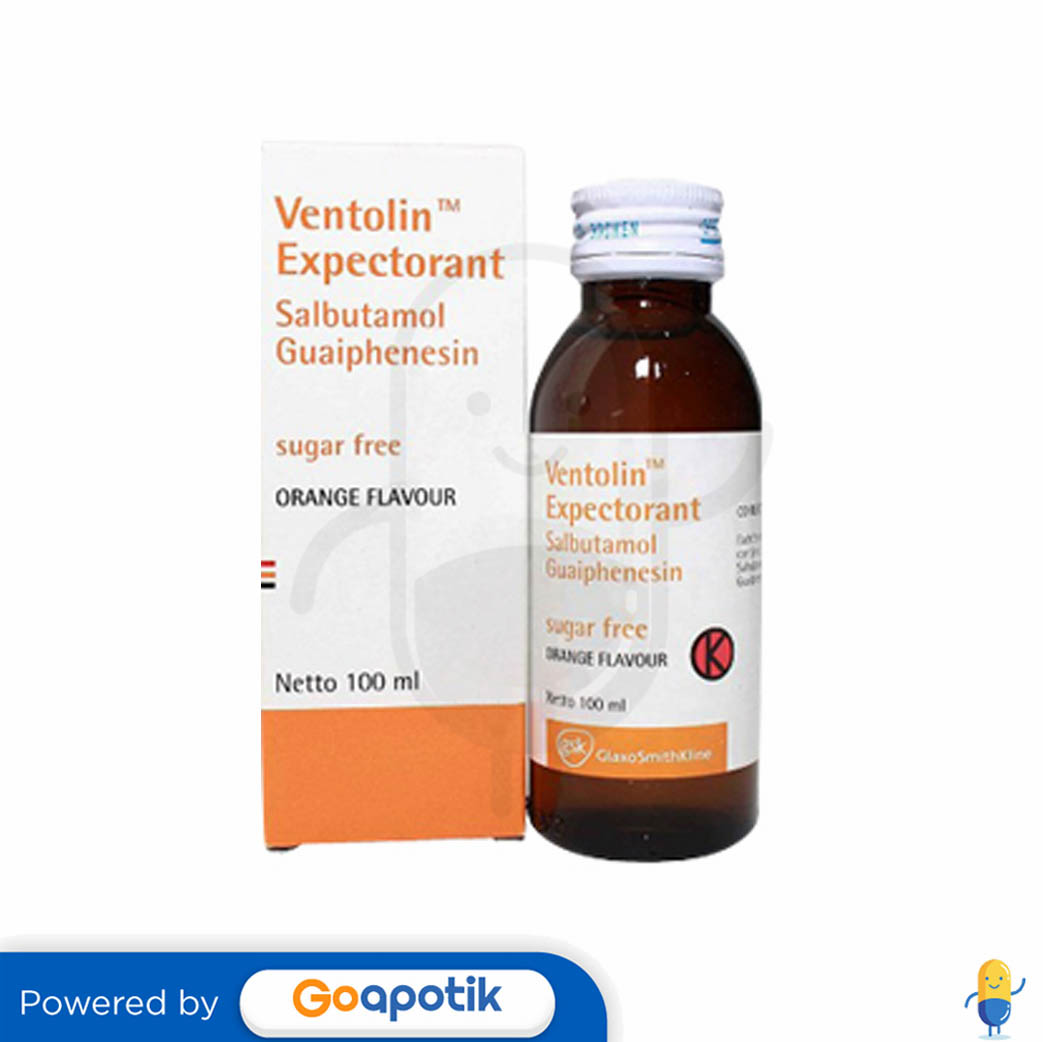 Ventolin Expectorant Sugar Free Sirup Botol Ml Kegunaan Efek