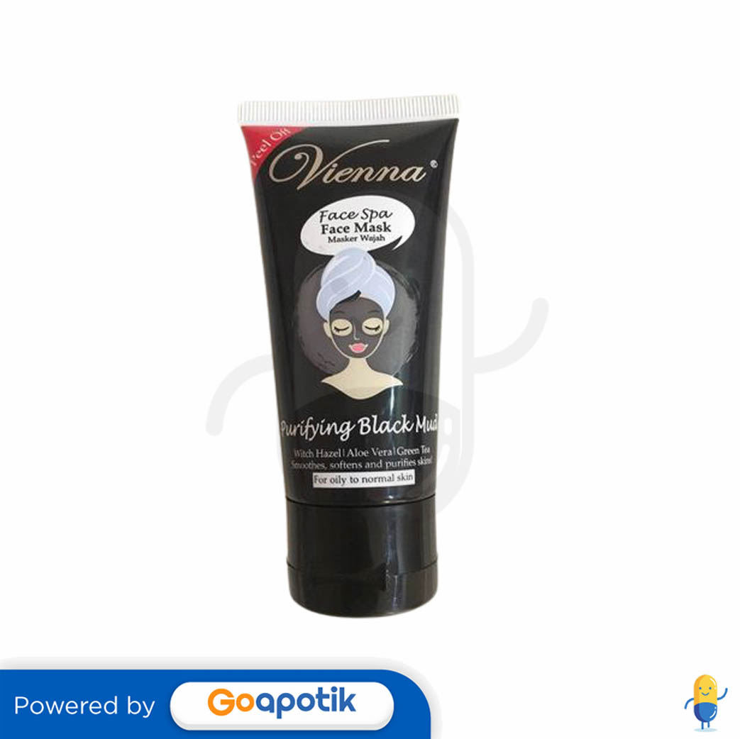 Vienna Face Spa Peel Off Mask Purifying Black Mud Ml Tube Kegunaan