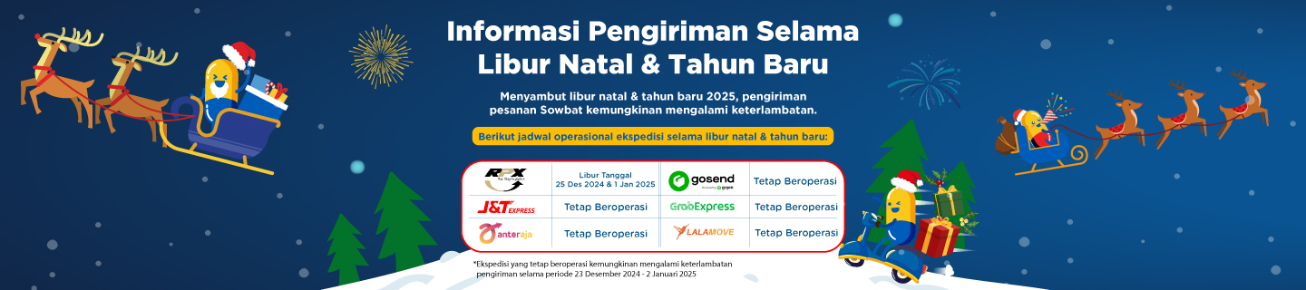 Banner Pengiriman Libur Natal & Tahun Baru 2025