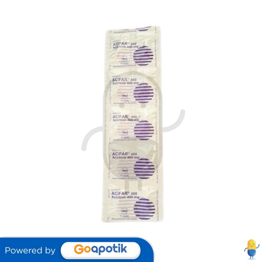 ACIFAR 400 MG TABLET - Kegunaan, Efek Samping, Dosis dan Aturan Pakai