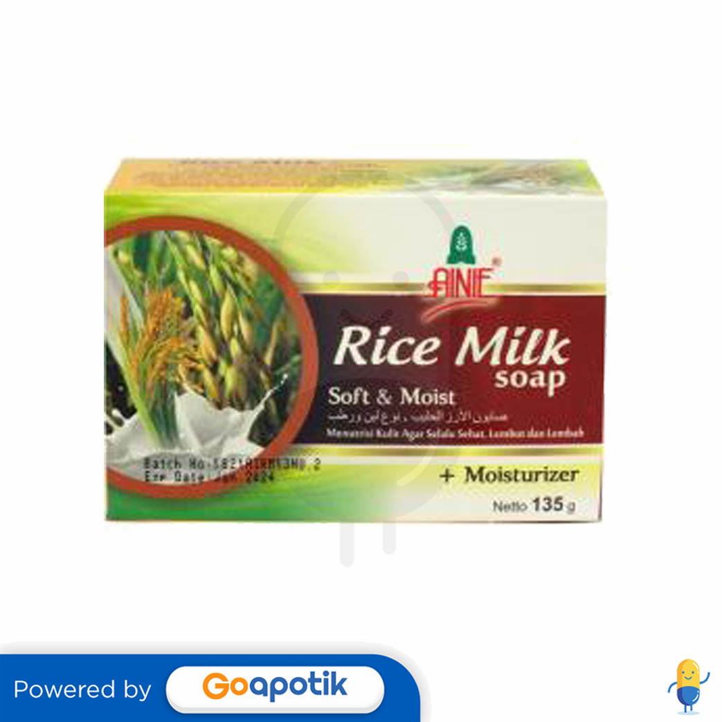 AINIE RICE MILK SOAP SOFT & MOIST 135 GRAM Kegunaan, Efek Samping